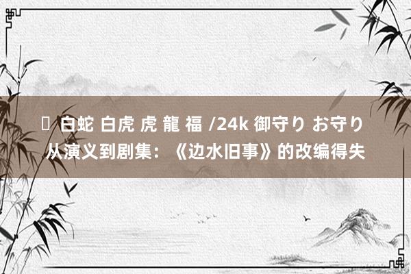 ✨白蛇 白虎 虎 龍 福 /24k 御守り お守り 从演义到剧集：《边水旧事》的改编得失